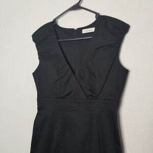 Calvin Klein Sleeveless V Neck Black Dress Women's Size 2